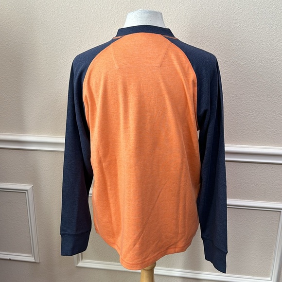 Cloudveil LONG SLEEVE RAGLAN - Senna Heather/Navy Heather - Picture 3 of 11